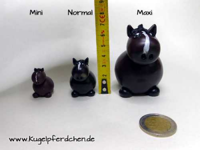 Preview: Kugelschwein normal Preview: Größenvergleichs-Bild Normal Mini - normal - maxi