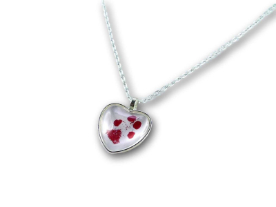 Preview: Abdruck-Schmuck Halskette Herz mit Roter Pfote Preview: Abdruck-Schmuck Halskette Herz mit Roter Pfote