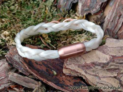 Preview: Pferdehaar-Armband "Infinity" aus 3 Strähnen geflochten Preview: Pferdehaar-Armband "Infinity" aus 3 Strähnen geflochten