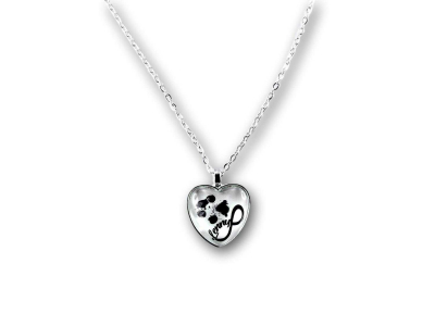 Preview: Abdruck-Schmuck Halskette Herz mit Infinity-Zeichen und Name Preview: Abdruck-Schmuck Halskette Herz mit Infinity-Zeichen und Name