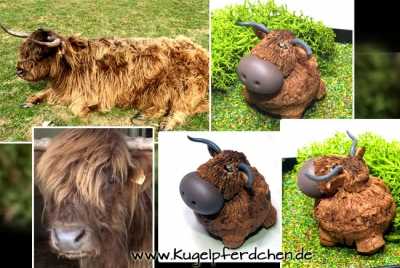 Preview: Kugel-Longhorn Preview: kugelpferdchen longhorn beispielbild