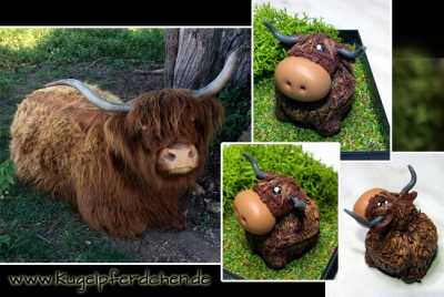 Preview: Kugel-Longhorn Preview: kugelpferdchen longhorn beispielbild
