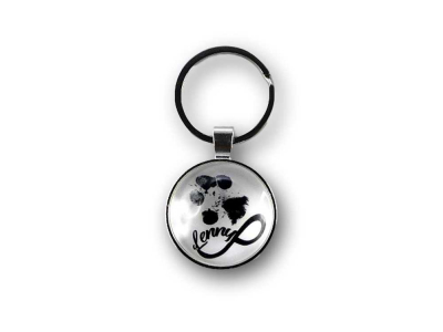 Preview: Abdruck-Schmuck Schlüsselanhänger mit Infinity-Zeichen und Name Preview: Abdruck-Schmuck Schlüsselanhänger mit Infinity-Zeichen und Name