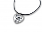 Preview: Abdruck-Schmuck Halskette Herz mit Infinity-Zeichen und Name