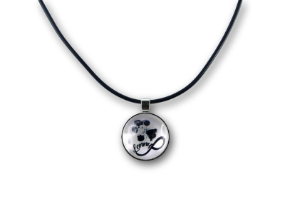 Abdruck-Schmuck Halskette mit Infinity-Zeichen und Name