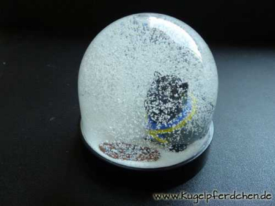 Kugelpferdchen in Schneekugel