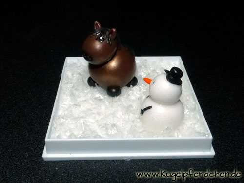 Beispiel für Schneemann-Box mit Kugelpferdchen