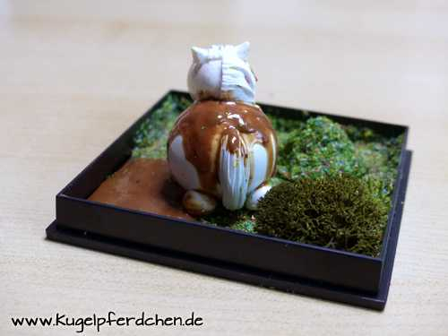 Szenario Kugelpferdchen mit Schlammkruste in Landschaftsbox