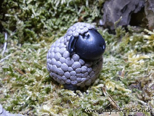kugelpferdchen schwarzes schaf
