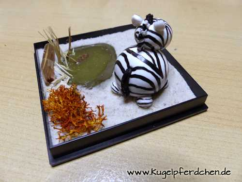 Szenario Kugelzebra in Savanne