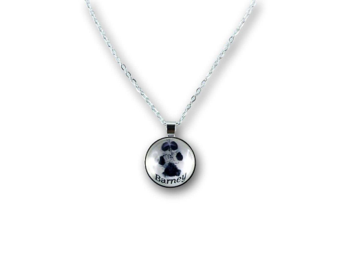 Abdruck-Schmuck Halskette mit Namen