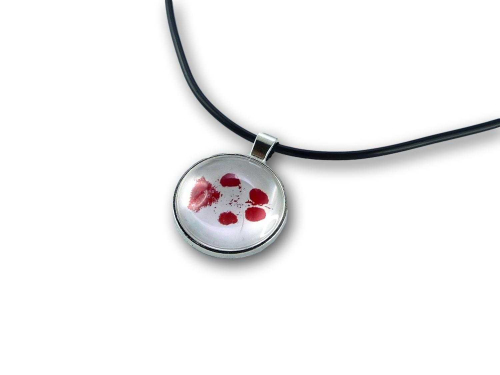 Abdruck-Schmuck Halskette Rote Pfote