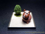 Beispiel für ein Kugelpferdchen in der Sandplatz-mit-Baum-Box